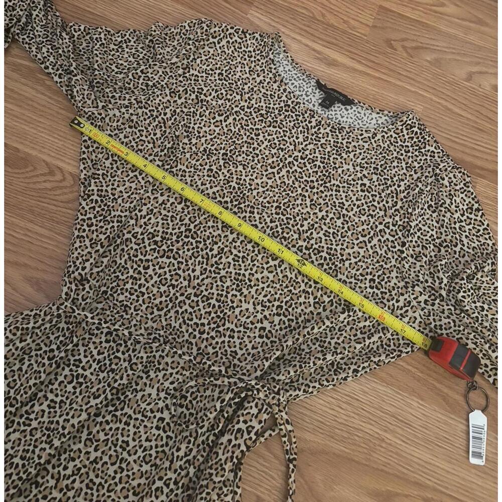 Banana Republic Long Sleeve Leopard Mini Dress Size Medium - Picture 8 of 10